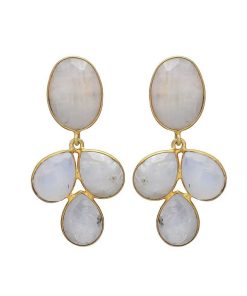 Pendientes Mestiza Joyas | Pendientes Piedras Dubai Piedra Luna