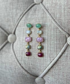 Pendientes Mestiza Joyas | Pendientes Con Piedras Tui Multicolor