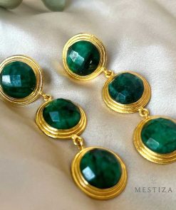 Pendientes Mestiza Joyas | Pendientes Elba Verde