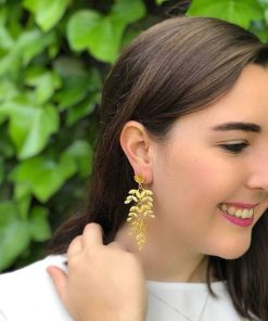 Pendientes Mestiza Joyas | Pendientes Dorados Jazm N