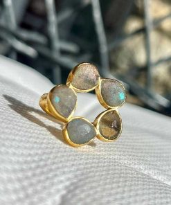 Anillos Mestiza Joyas | Anillo Mint Labradorita