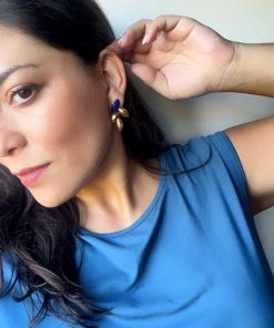 Pendientes Mestiza Joyas | Pendientes Con Piedras Marieta Azul