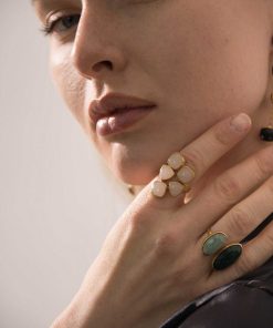 Anillos Mestiza Joyas | Anillo Shine Azul Y Amazonita