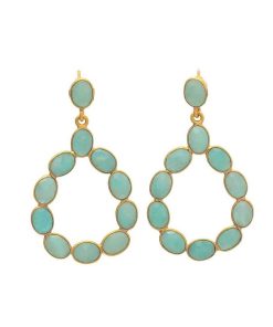 Pendientes Mestiza Joyas | Pendientes Piedras Elizabeth Amazonita