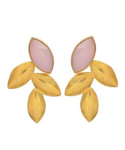 Pendientes Mestiza Joyas | Pendientes Con Piedras Marieta Rosa