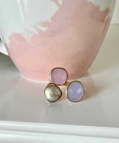 Anillos Mestiza Joyas | Anillo Alma Lila, Rosa Y Labradorita