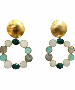 Pendientes Mestiza Joyas | Pendientes Con Piedras Martina Multicolor 1