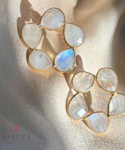 Pendientes Mestiza Joyas | Pendientes Con Piedras Mallorca Luna