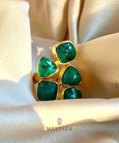 Anillos Mestiza Joyas | Anillo Shine Esmeralda