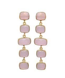 Pendientes Mestiza Joyas | Pendientes Con Piedras Tui Rosa