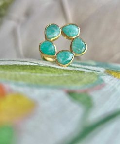 Anillos Mestiza Joyas | Anillo Mint Amazonita