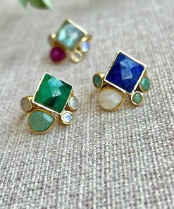 Anillos Mestiza Joyas | Anillo Bianca Azul, Amazonita Y Luna