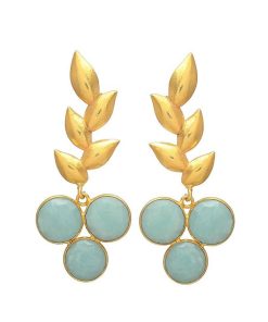 Pendientes Mestiza Joyas | Pendientes Piedras Candas Amazonita