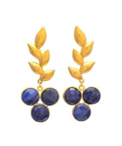 Pendientes Mestiza Joyas | Pendientes Piedras Candas Azul