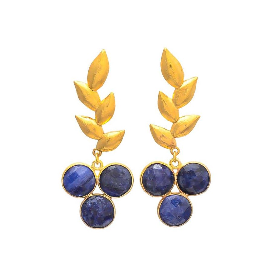 Pendientes Mestiza Joyas | Pendientes Piedras Candas Azul