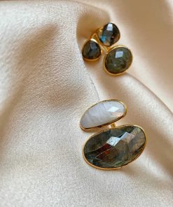 Anillos Mestiza Joyas | Anillo Con Piedras Alma Labradorita